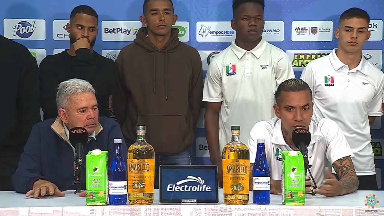 Dayro Moreno y el plantel del Once Caldas dan la cara tras sumar cuatro derrotas en cinco partidos.