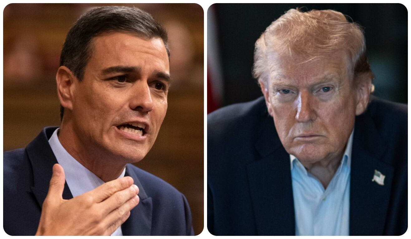 Pedro Sánchez y Donald Trump