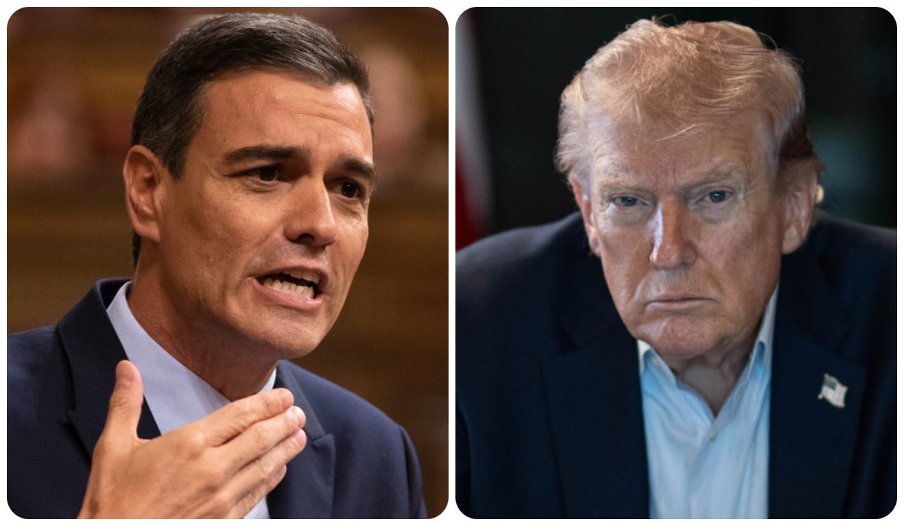 Pedro Sánchez y Donald Trump