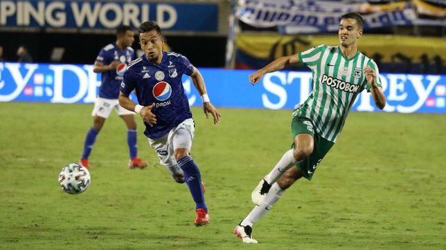 Millonarios contra Nacional en la Florida Cup 2021.