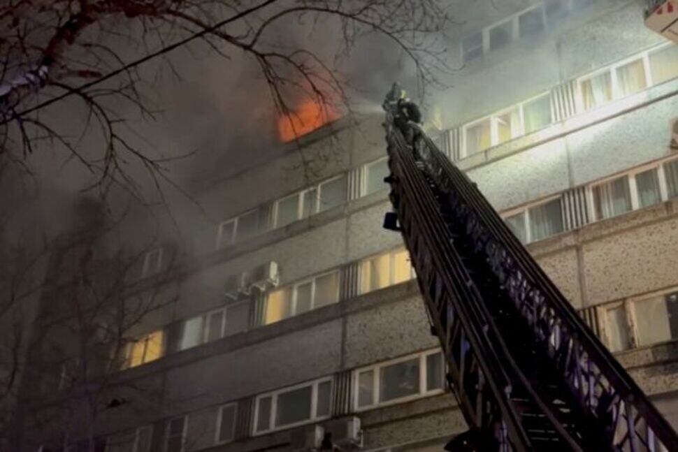 Incendio en Moscú