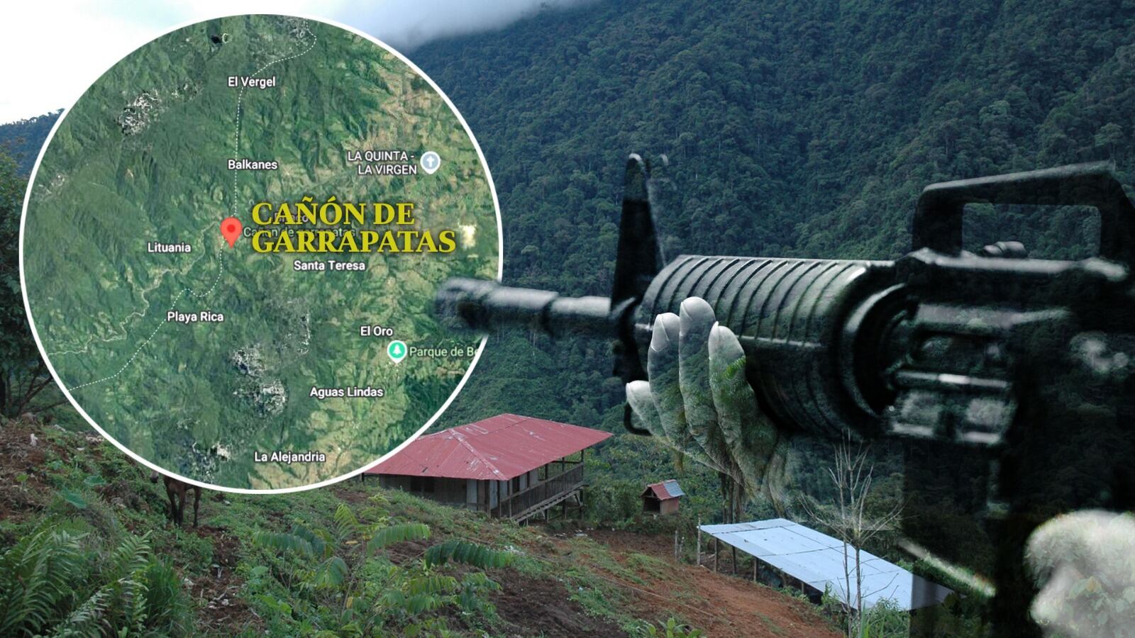 El control criminal del Cañón de Garrapatas lo viene ejerciendo desde hace varios meses el Clan del Golfo, luego de expulsar a la guerrilla del ELN de ese territorio del norte del Valle. Las comunidades campesinas han expresado su temor por los hechos violentos, mientras las Fuerzas Militares han realizado al menos cinco operativos contra este grupo en el último año.