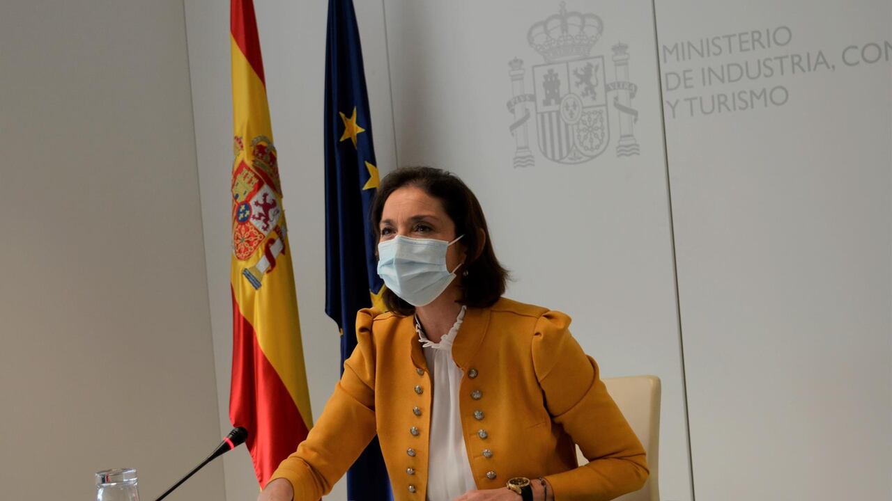 Archivo - La ministra de Industria, Comercio y Turismo del Gobierno, Reyes Maroto. - GOBIERNO - Archivo