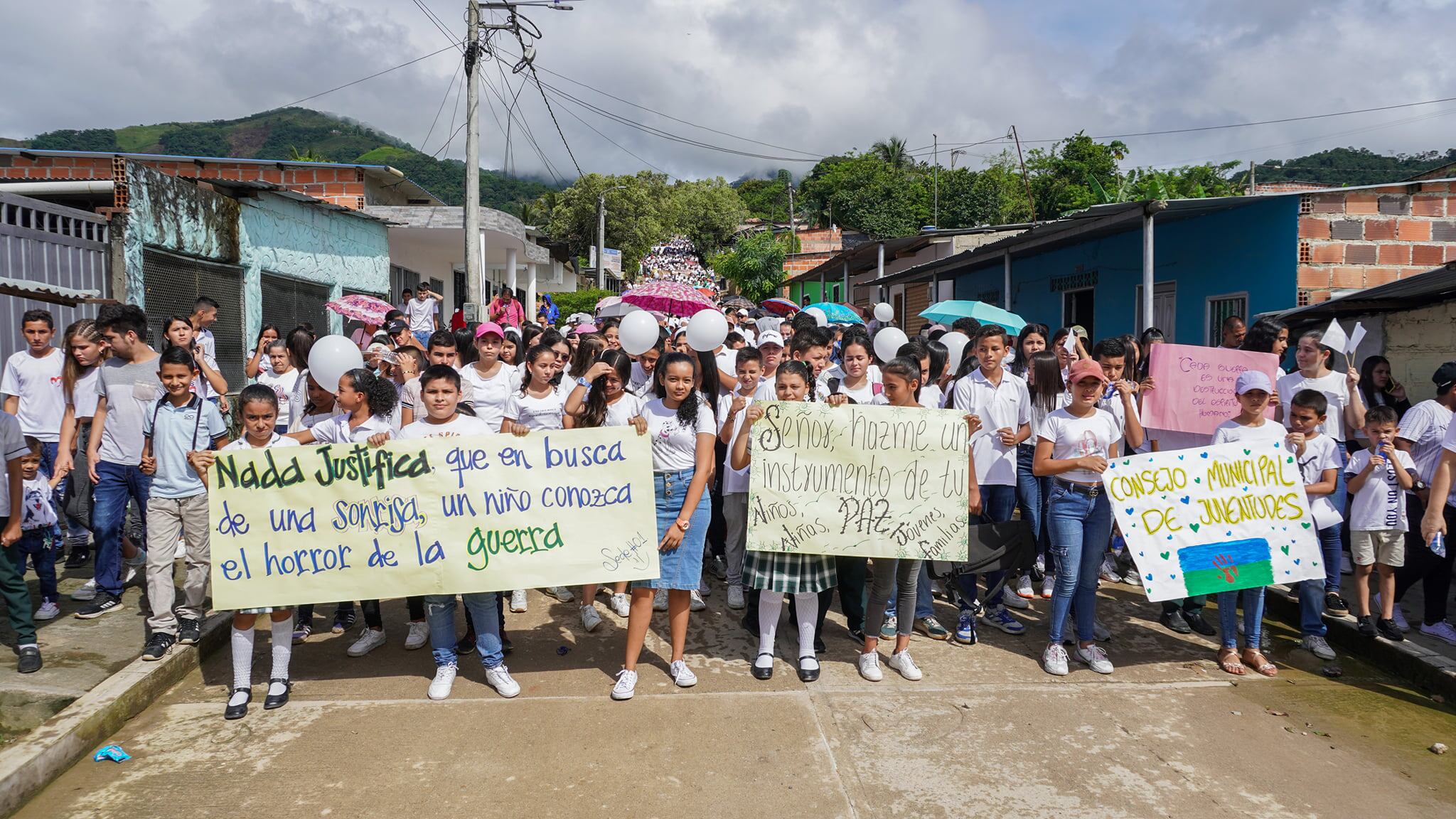 Marcha por la Paz en El Tarra, Norte de Santander
