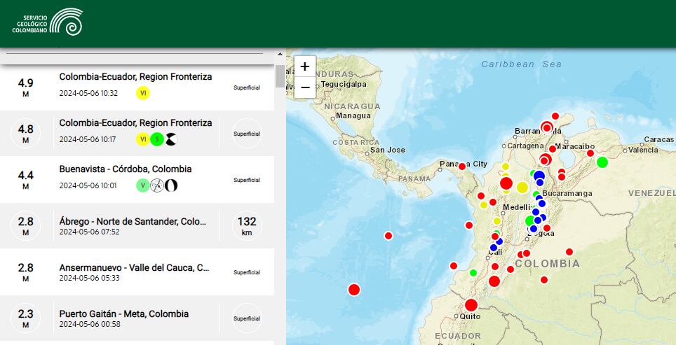 Durante la mañana se han registrado varios movimientos telúricos en el país.
