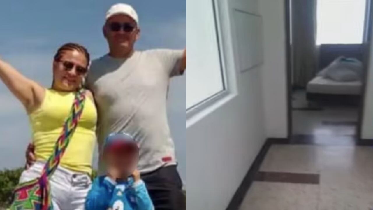 De izquierda a derecha: la familia fallecida en hotel de San Andrés e instalaciones del lugar.