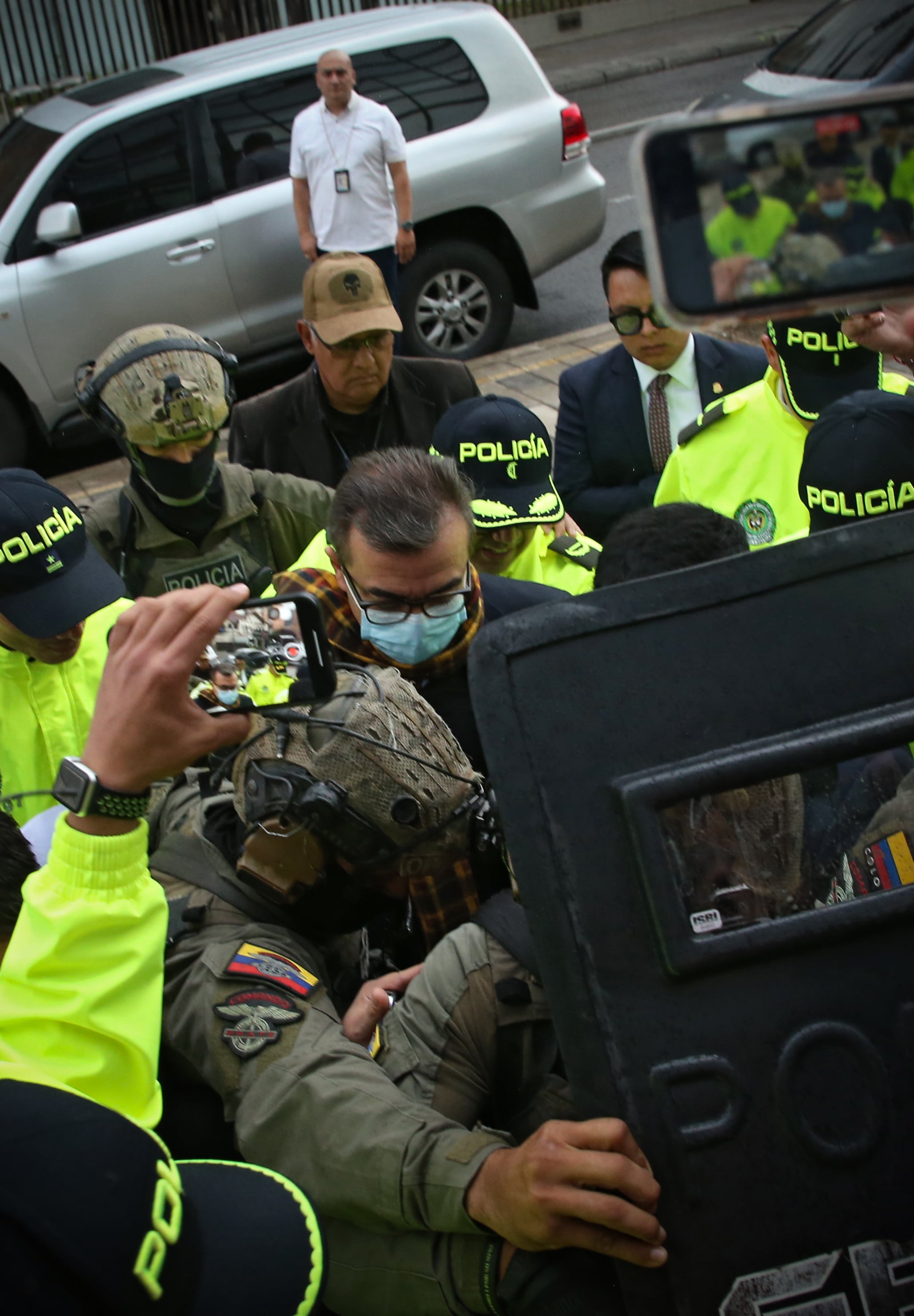 Olmedo López  exdirector de la UNGRD llega  a la Sala de Instrucción de la Corte Suprema de Justicia para que declare en la indagación preliminar que se adelanta contra el congresista Wadith Manzur
Bogota mayo 29 del 2024
Foto Guillermo Torres Reina / Semana
