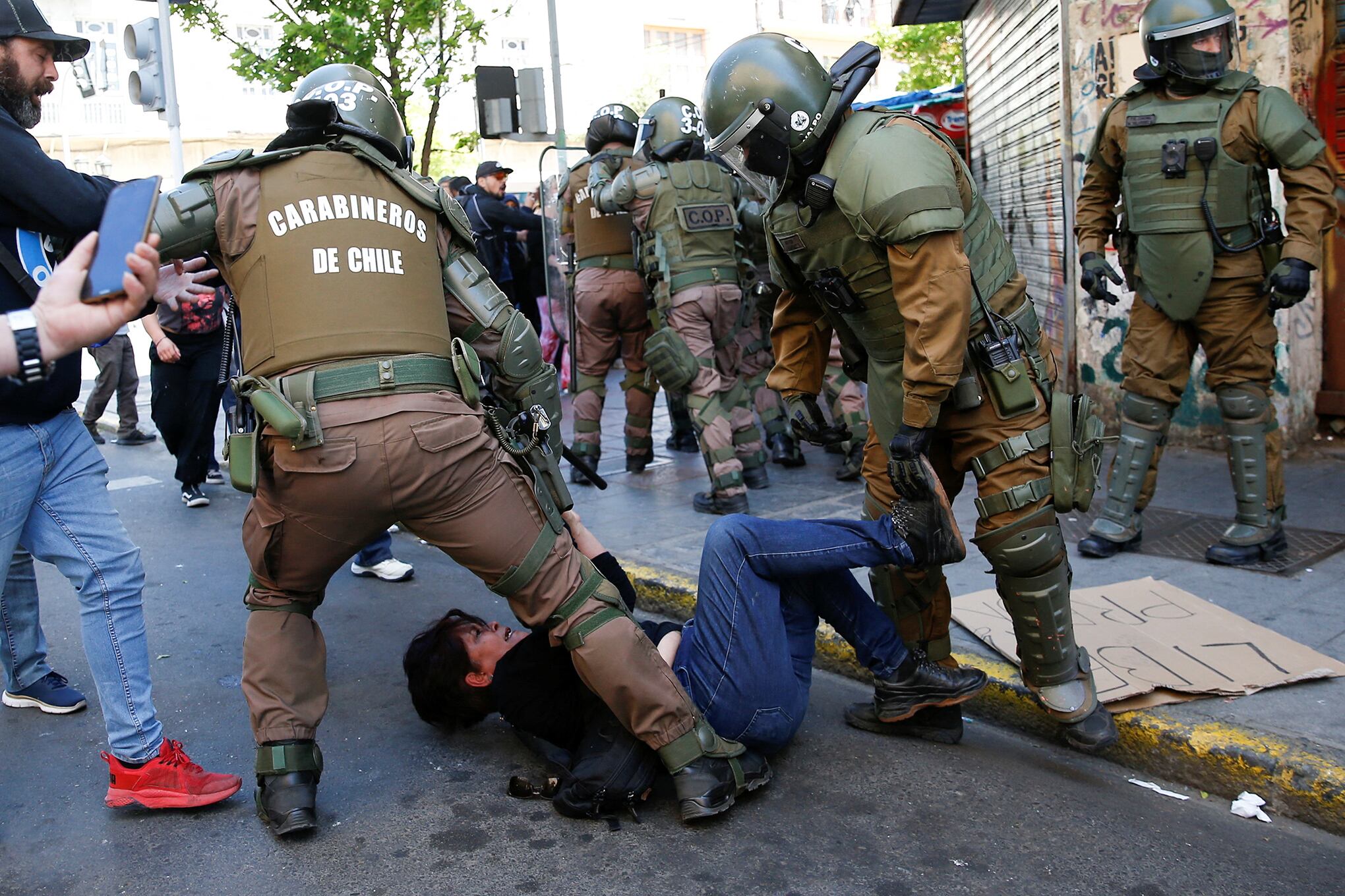 En imágenes : Enfrentamientos en Chile.