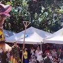 Una gran figura del canino encabezó el desfile en Ibagué.