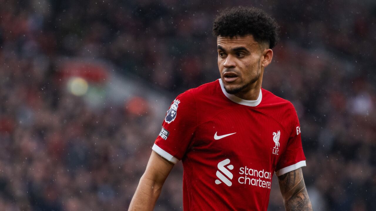 Luis Díaz, jugador de Liverpool de Inglaterra