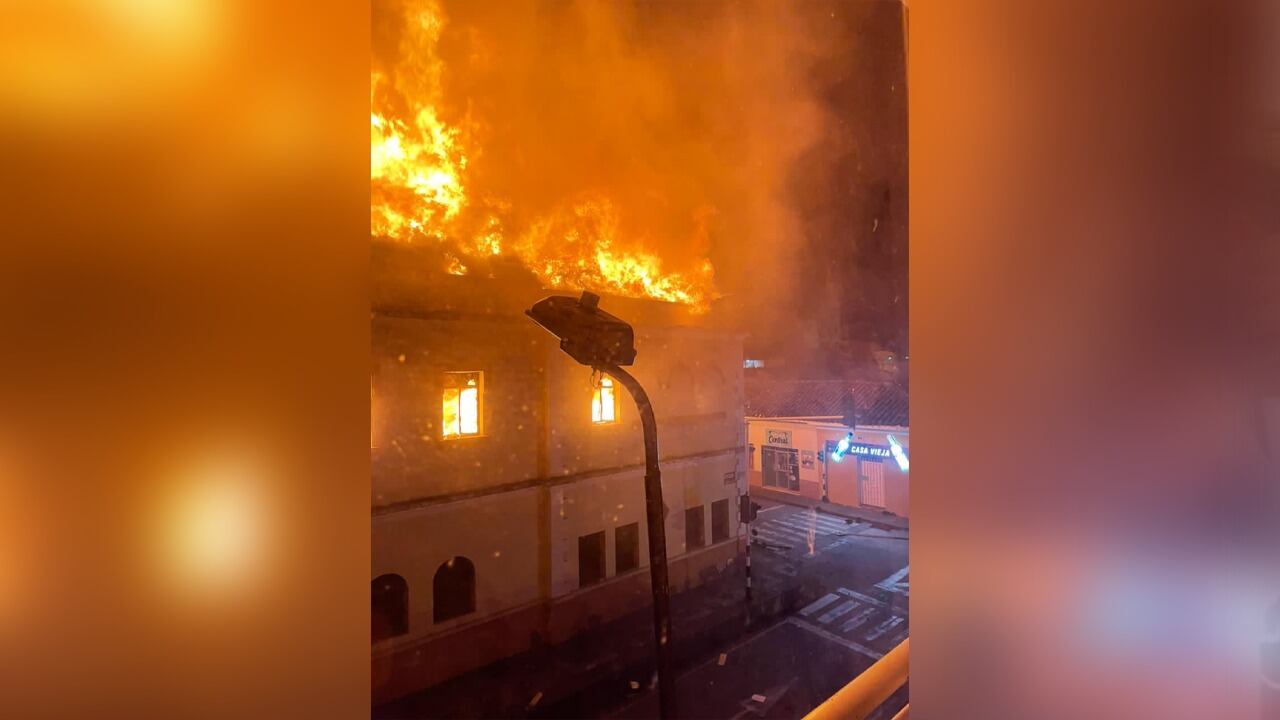 Incendio en el Palacio de Justicia de Tuluá.