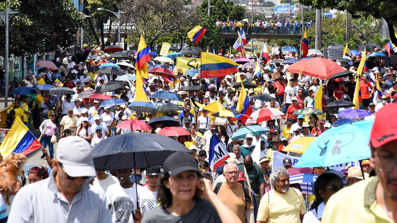 Marchas a favor de la consulta popular de Petro y sus reforma a la salud y al trabajo
