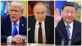 Donald Trump, Vladimir Putin y Xi Jinping