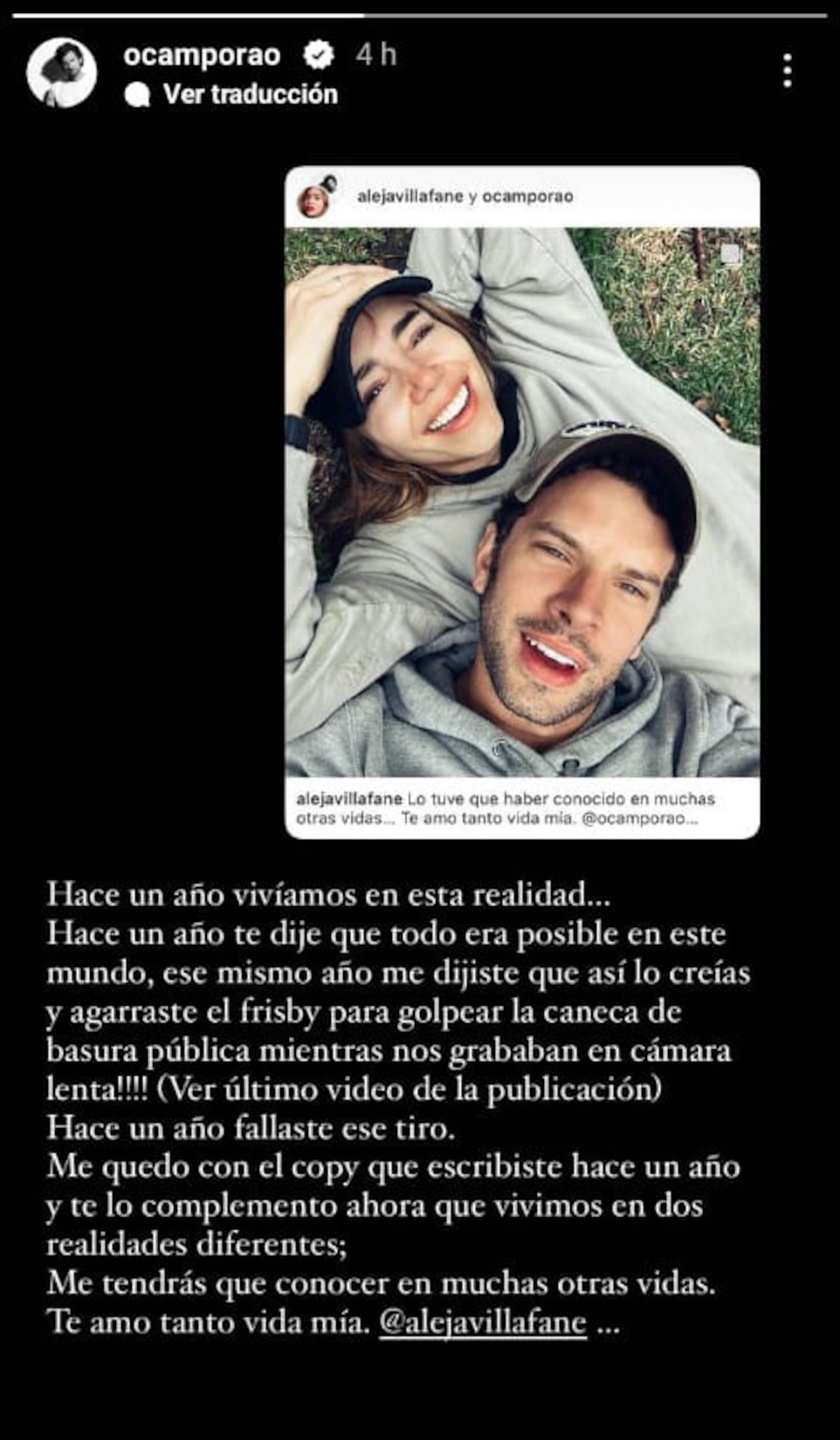 Raúl Ocampo y Alejandra Villafañe