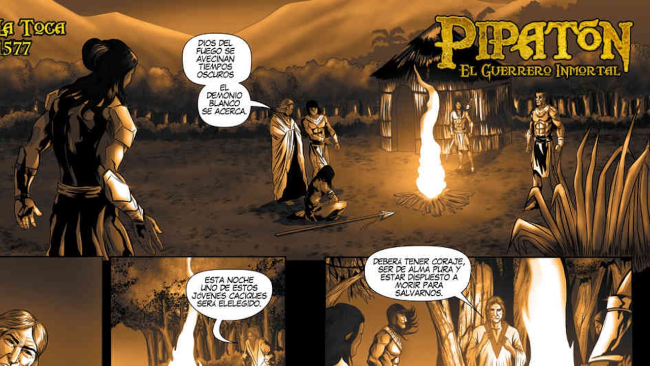Comic Pipatón, inspirado en uno de los caciques indígenas del pueblo de los yariguíes.