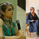 De izquierda a derecha: Andrea Petro, Verónica Alcocer y Gustavo Petro.