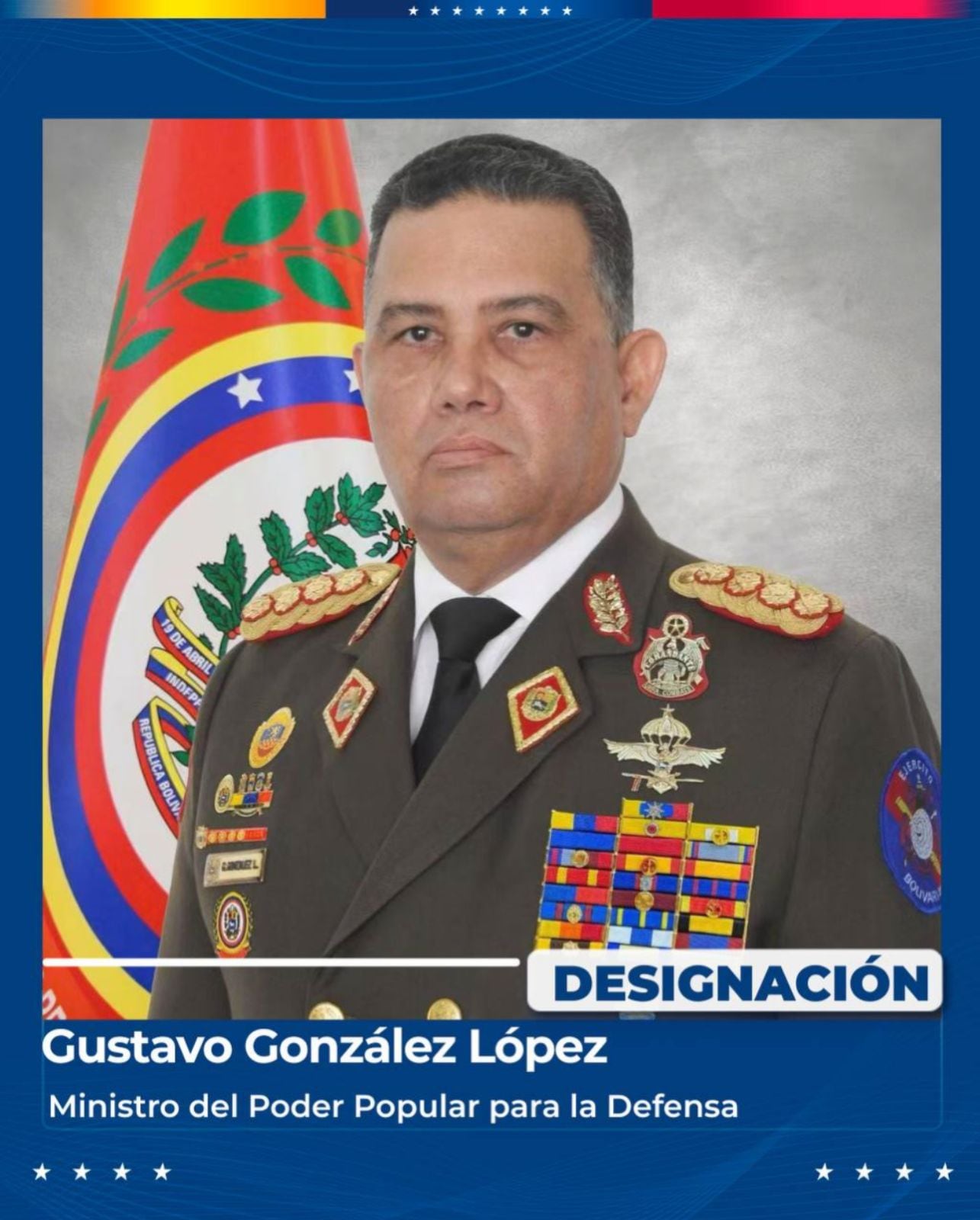 Gustavo González López, nuevo ministro de Defensa de Venezuela