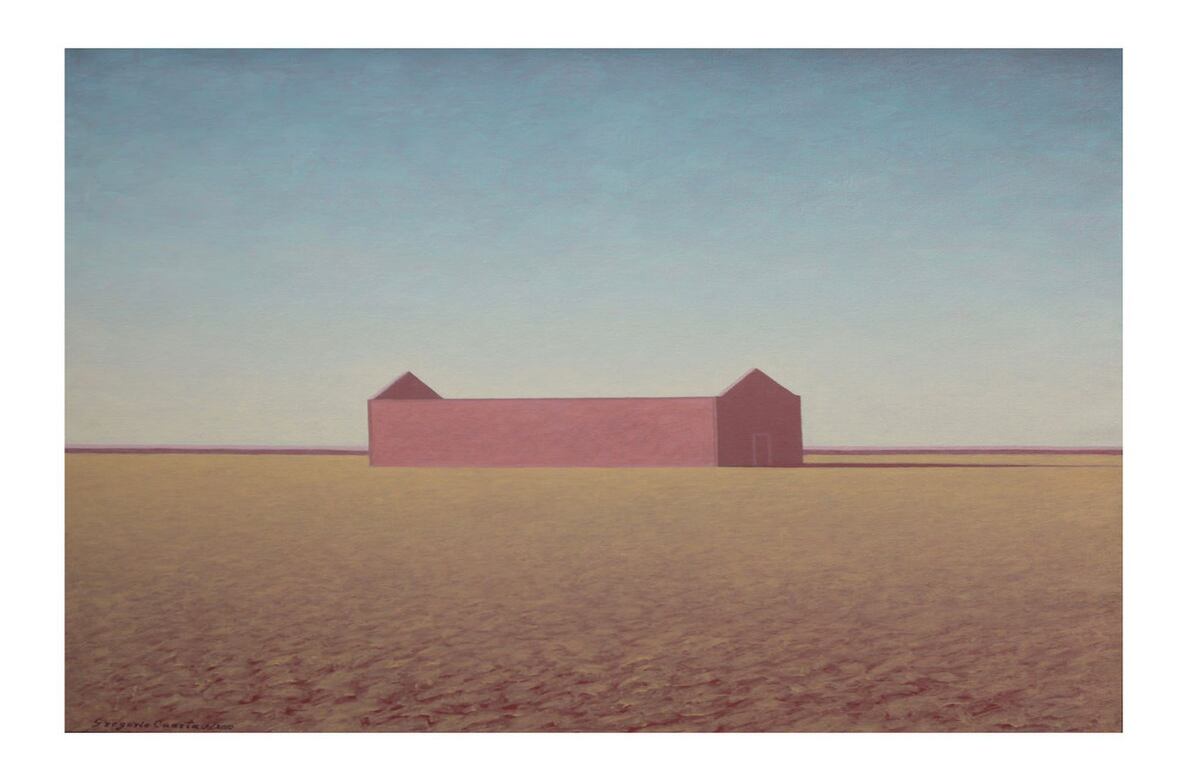 Gregorio Cuartas. Paisaje 5, Acrílico sobre lienzo - 80x80cm (2010).