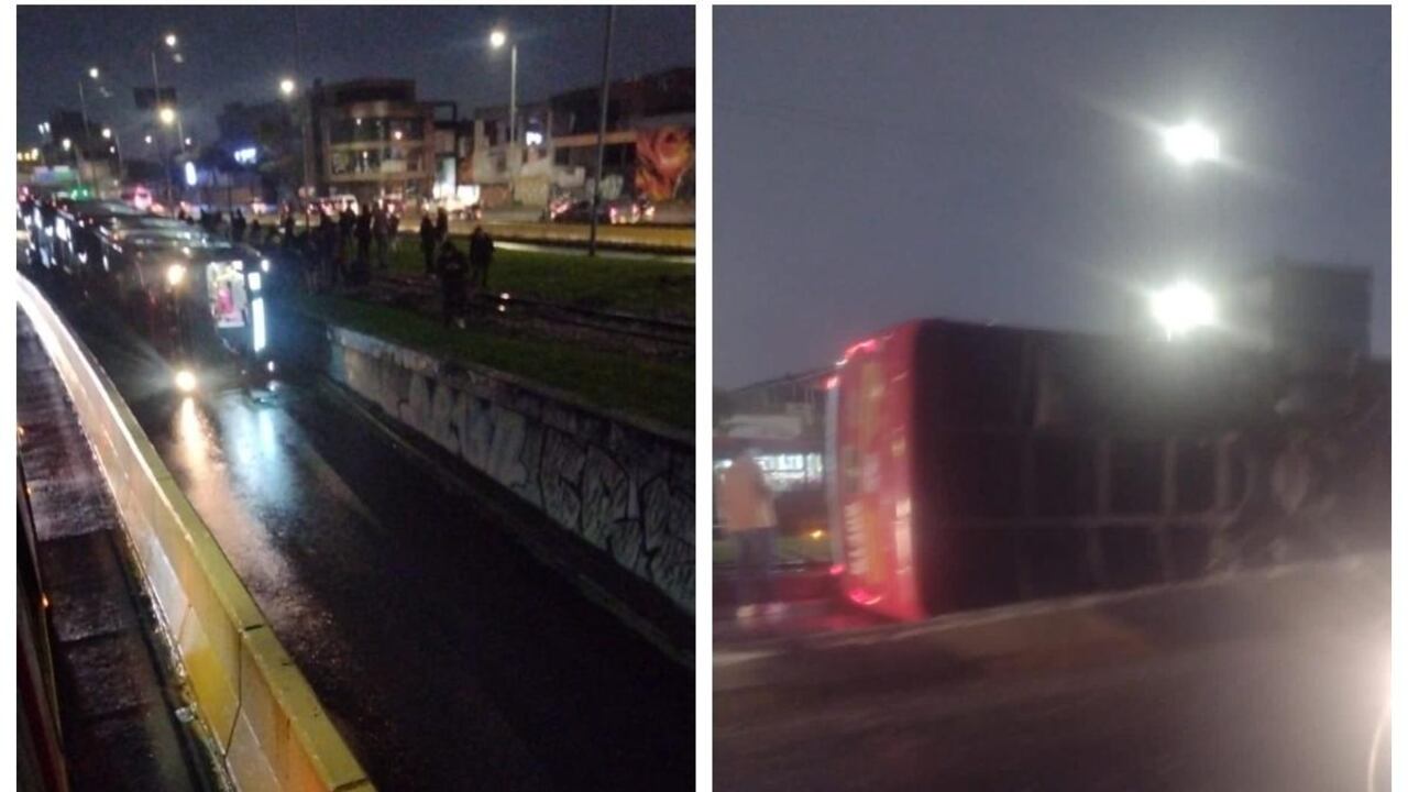 Los usuarios registraron con sus teléfonos móviles los momentos del accidente.