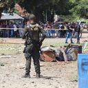 Atentado terrorista con carrobomba en Potrerito corregimiento de Jamundí Valle del Cauca