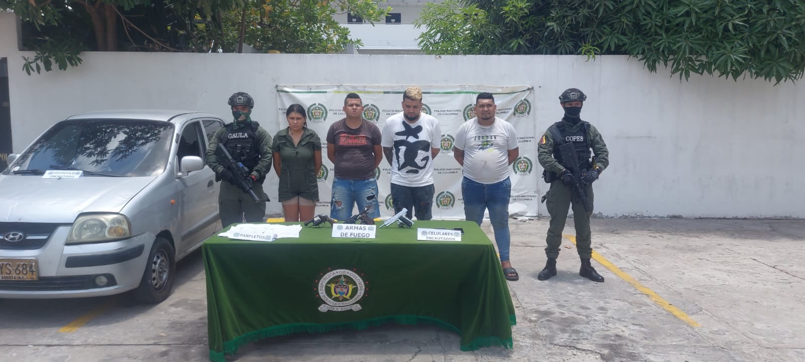 Los capturados estaban reunidos en Caribe Verde