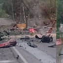 Atentado con explosivos en el peaje de El Mango en la vía Panamericana.