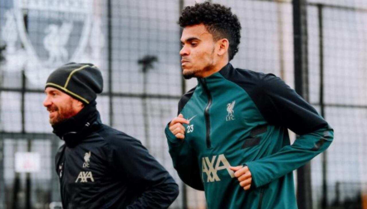 El colombiano ya realizó su primera jornada de entrenamiento con Liverpool