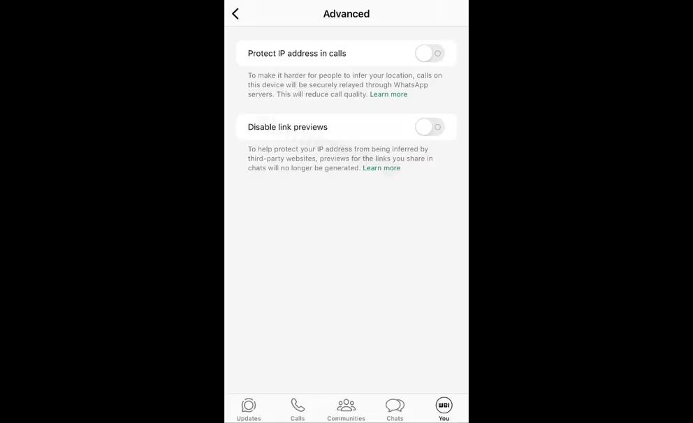 WhatsApp permite ocultar la IP de las llamadas en la app.