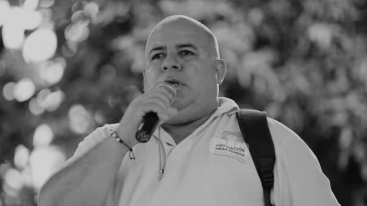 Jaime Gallego, líder minero asesinado en Antioquia.