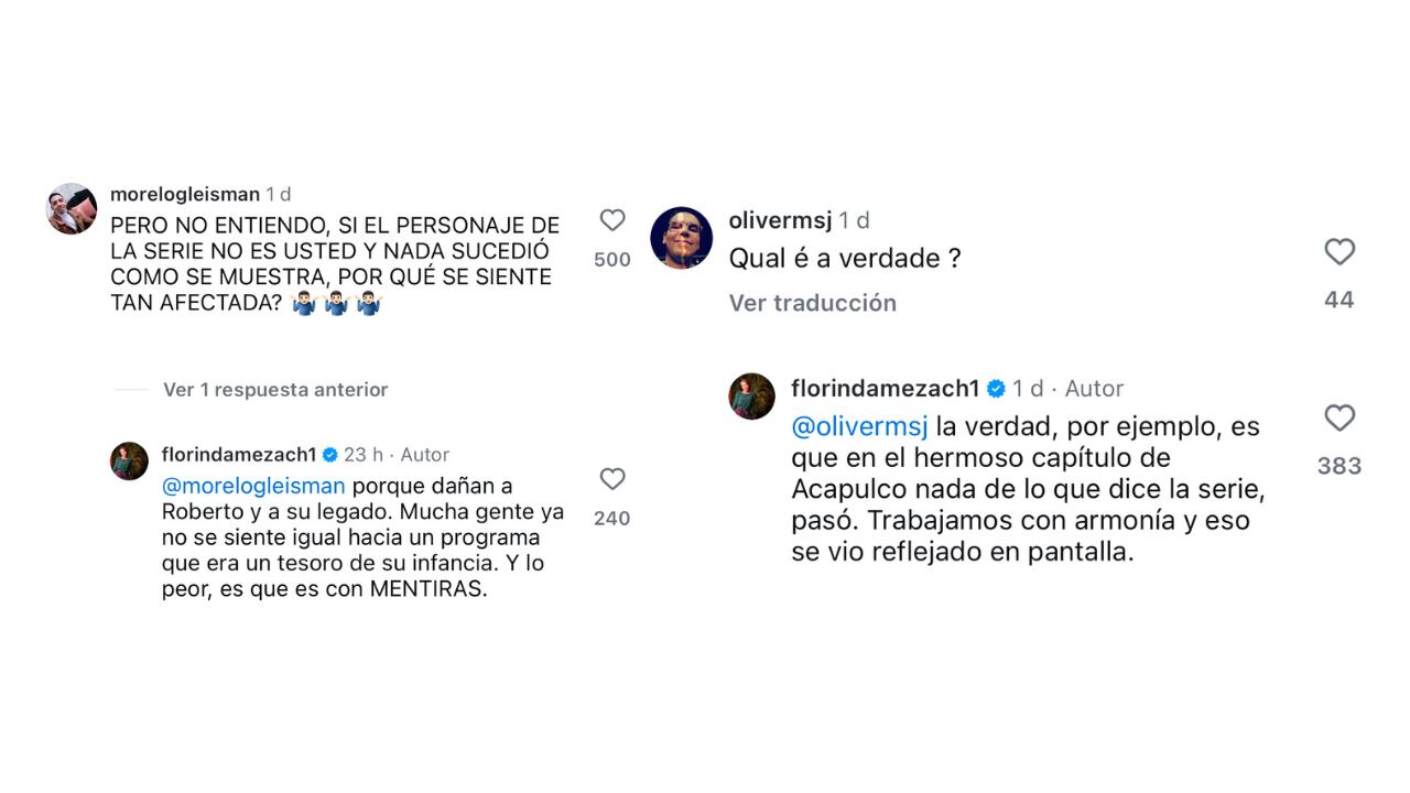 Florinda Meza reaccionó a los malos comentarios que recibe en las redes sociales.