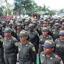 Juramento de 120 Auxiliares de Policía y Entrega de 5 Vehículos y 40 Radios por parte de la Alcaldía de Cali.