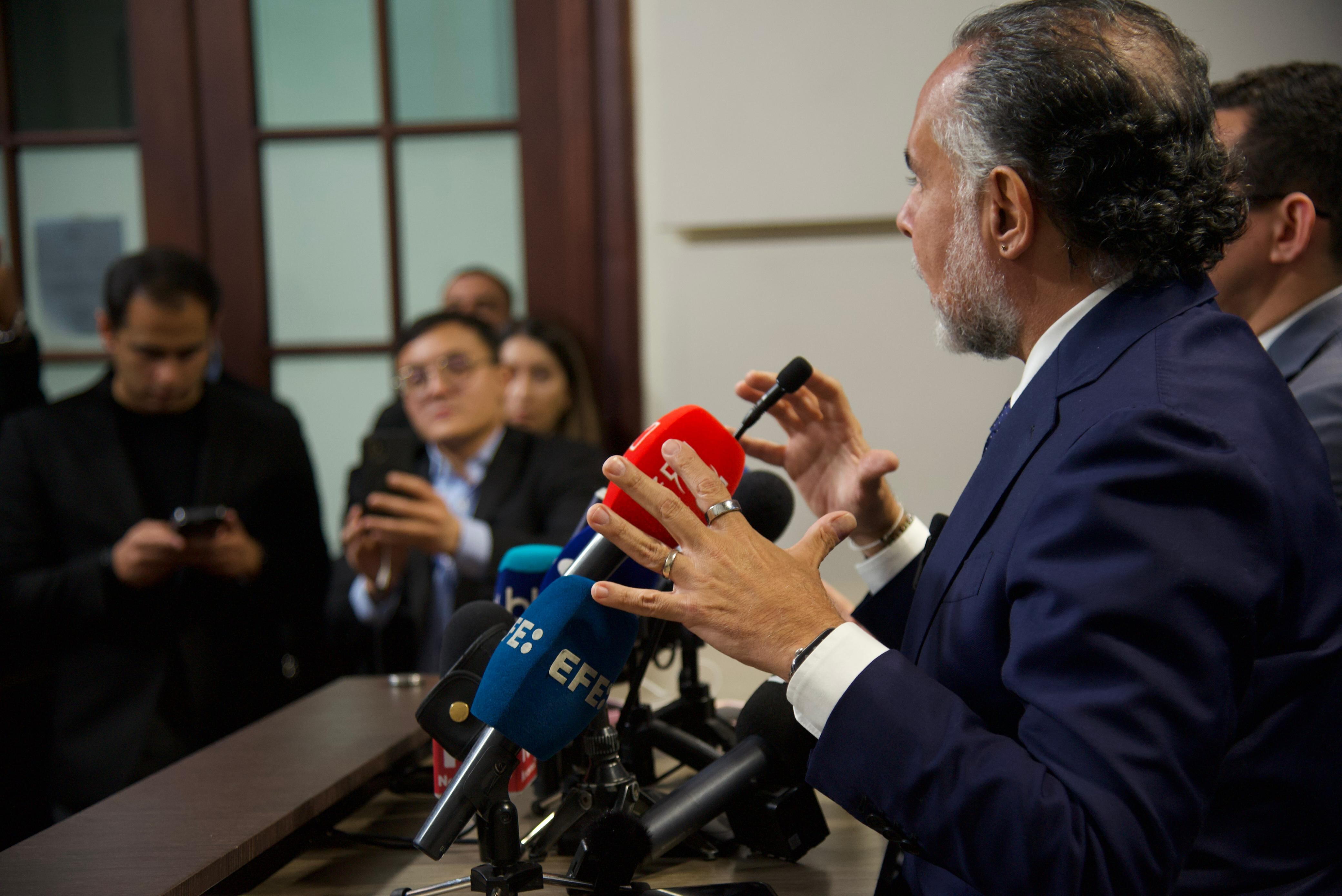 Armando Benedetti, ministro del Interior, en Bogotá, el 27 de mayo de 2025