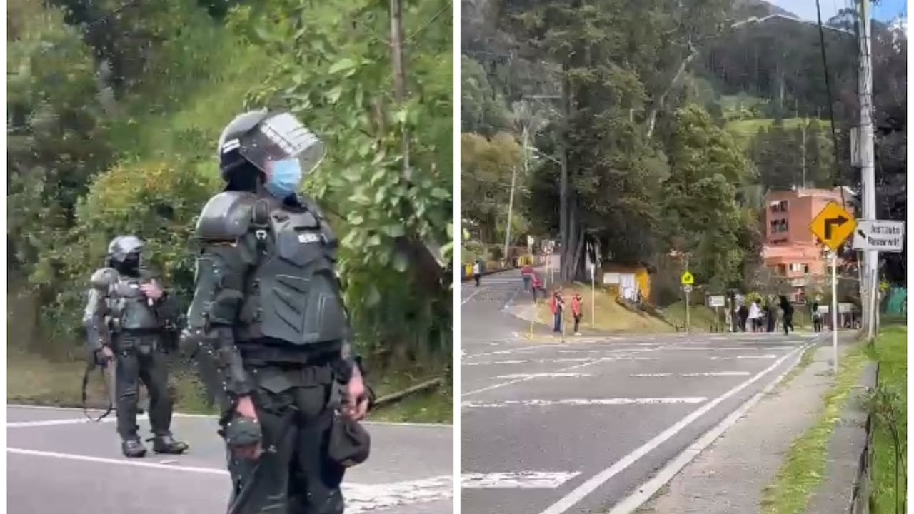 Enfrentamientos entre estudiantes de la Universidad Distrital y la fuerza pública.