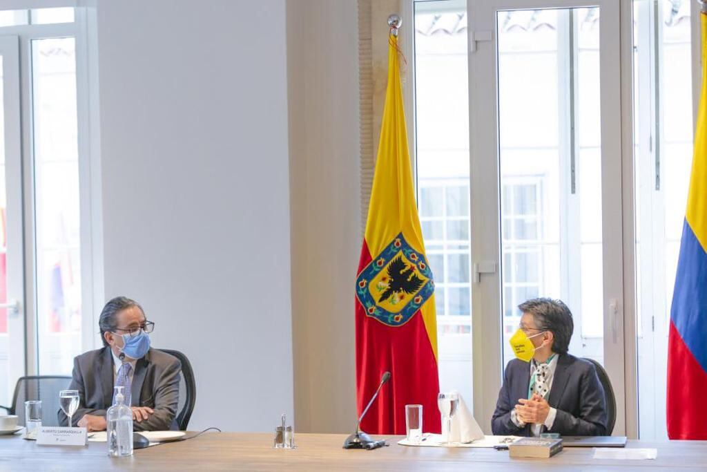 Claudia López y Alberto Carrasquilla