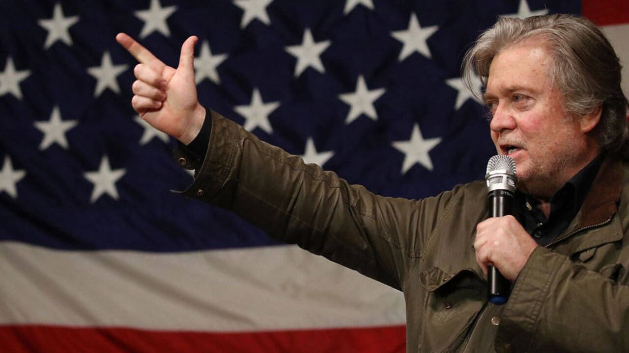 Bannon reiteró su apoyo a la presidencia de Trump.