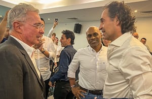 Álvaro Uribe y Federico Gutiérrez se reunieron este lunes 31 de julio en Medellín.