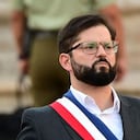 Irina Karamanos es la pareja sentimental del presidente de Chile desde el año 2019. Foto: AFP.