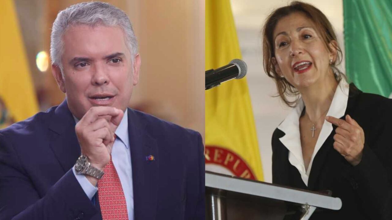 El presidente Iván Duque y la precandidata Íngrid Betancourt