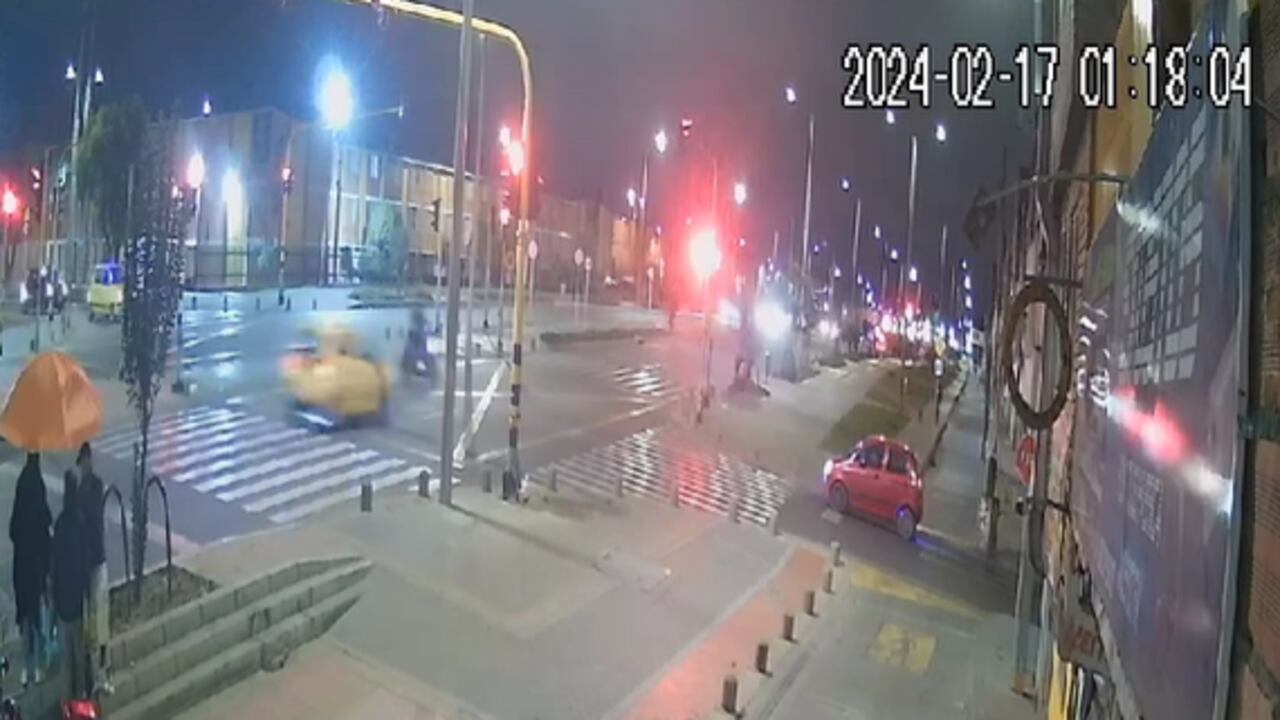 Accidente registrado el pasado 16 de febrero en la Av Guayacanes, Bogotá.