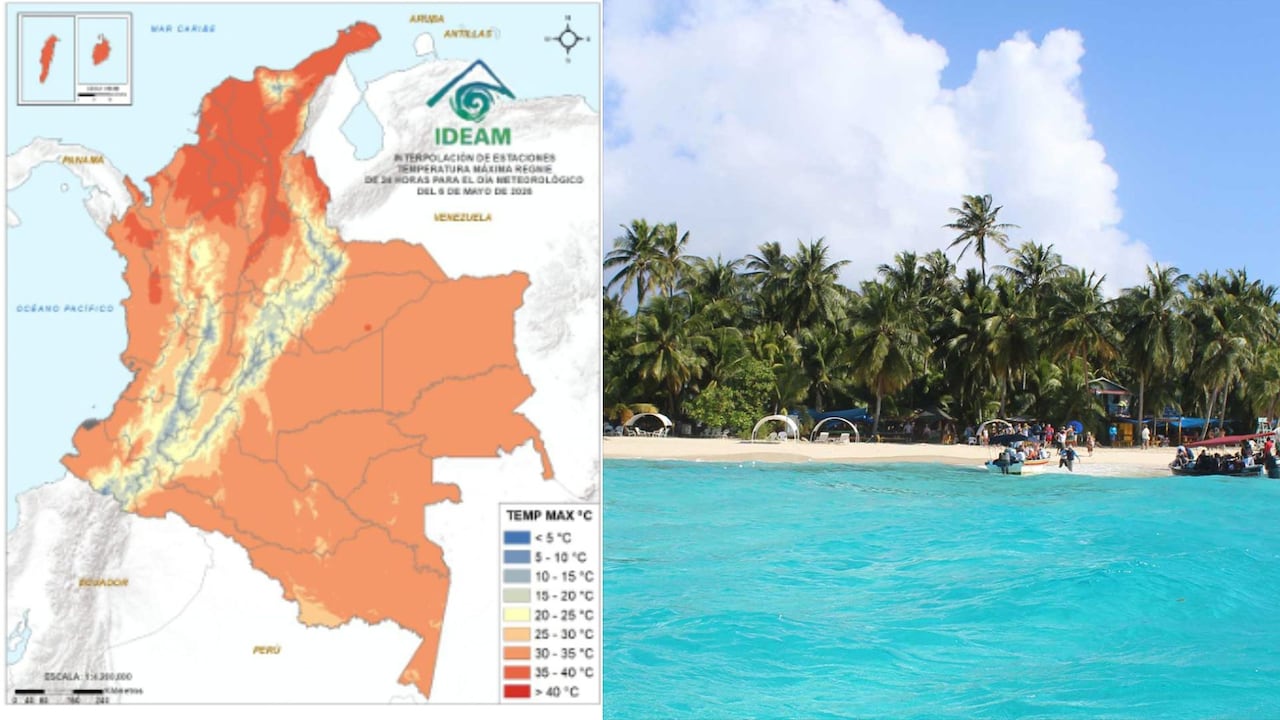 San Andrés registra temperaturas extremas mientras el Ideam mantiene alerta naranja por calor e incendios.