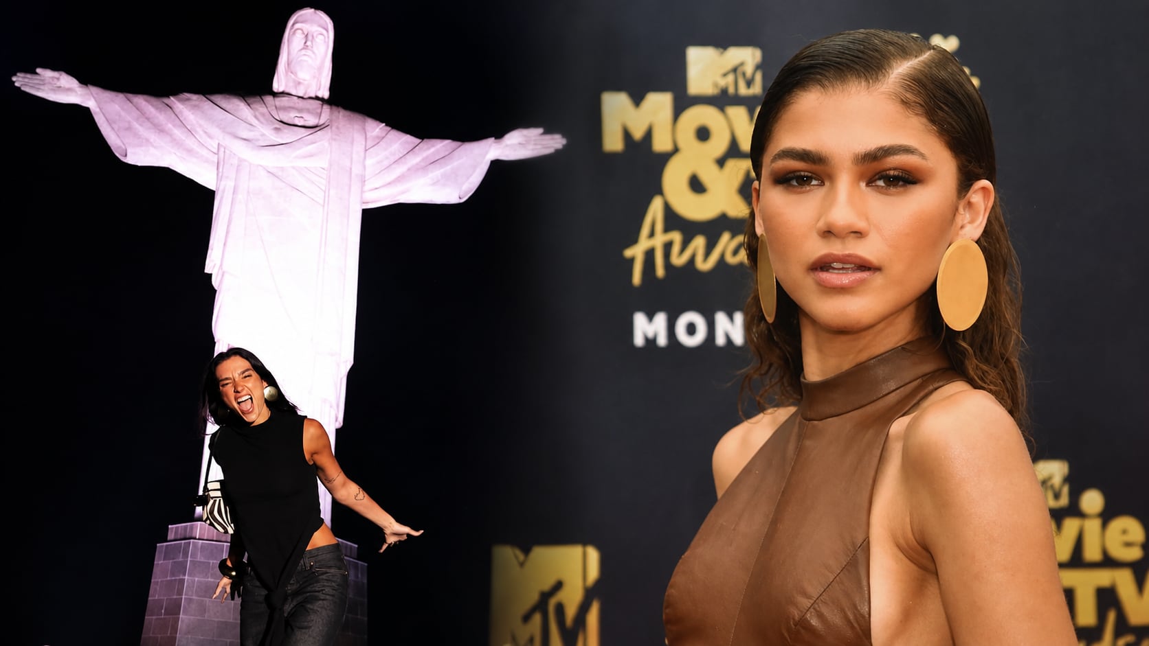 Dua Lipa y Zendaya con aretes de Paula Mendoza.
