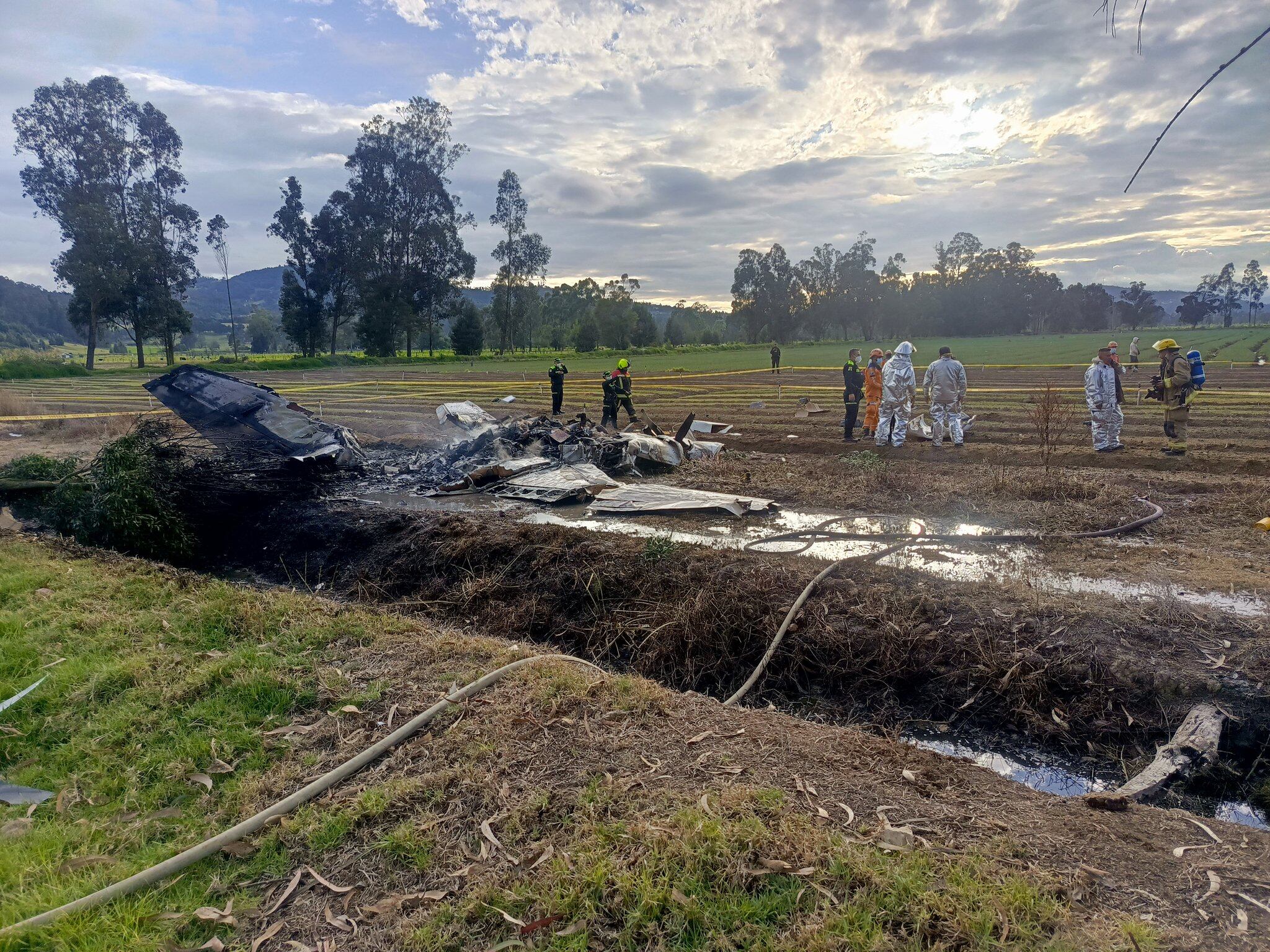 Accidente de avioneta en el aeropuerto de Paipa, en Bpyacá.