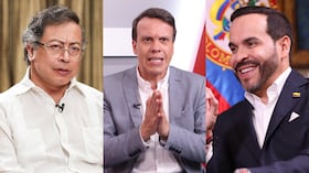 Gustavo Petro, Leonardo Huerta y Abelardo de la Espriella.