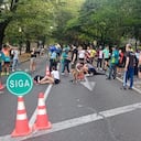 Accidente en ciclovía de Medellín.