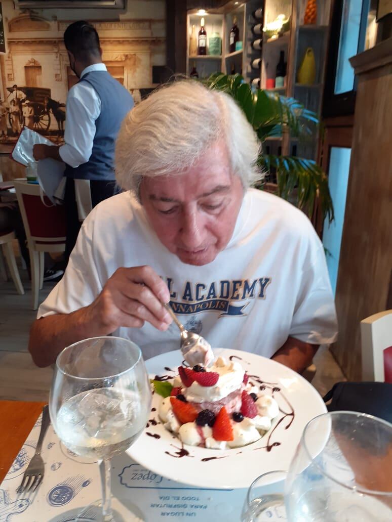 Eduardo Lurashi, sobreviviente de covid.