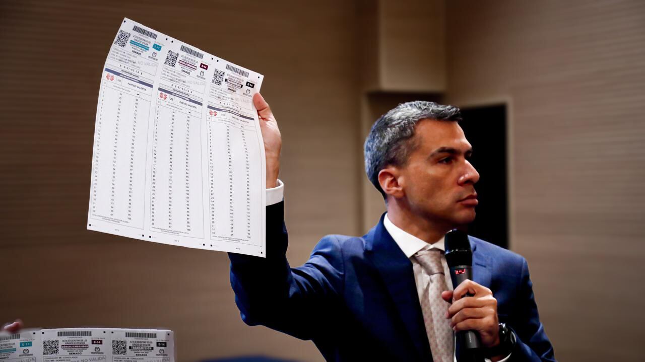 Tarjetón electoral.