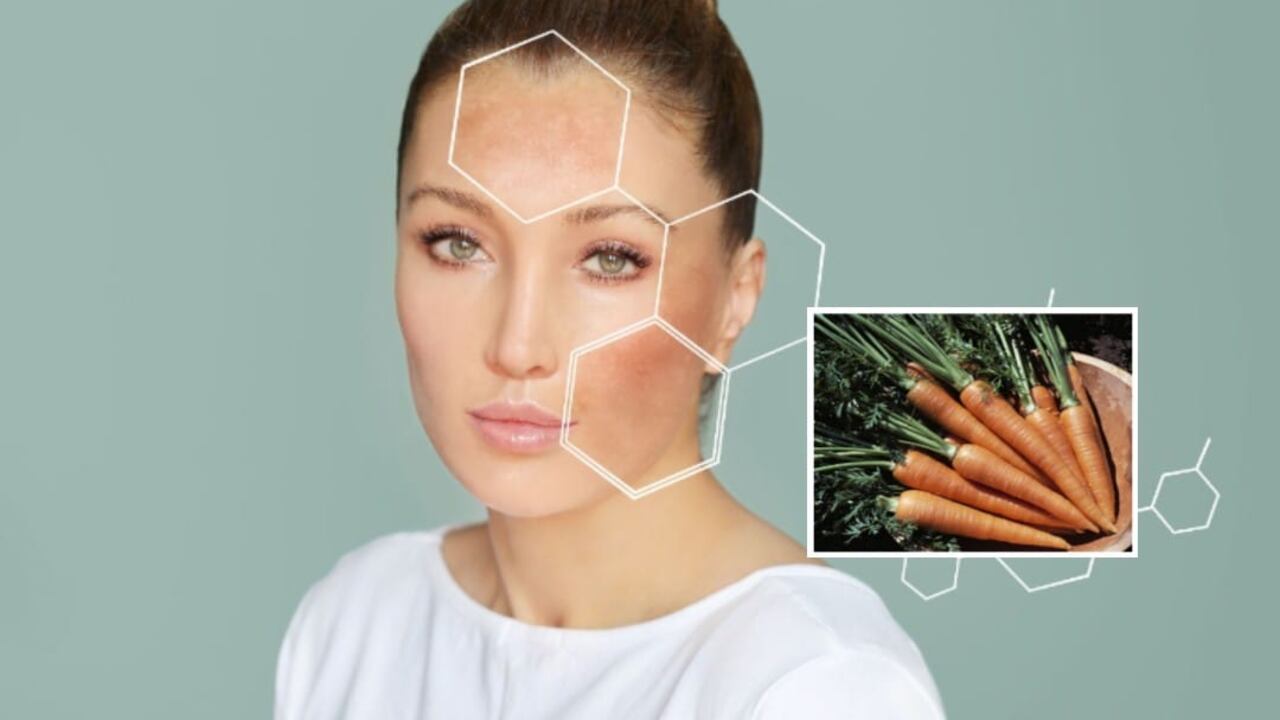La zanahoria resulta ser un alimento diverso que puede contribuir a eliminar las manchas del rostro.