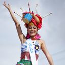 Las aspirantes a Señorita Colombia desfilaron por Cartagena. Foto: Cortesía CNB.