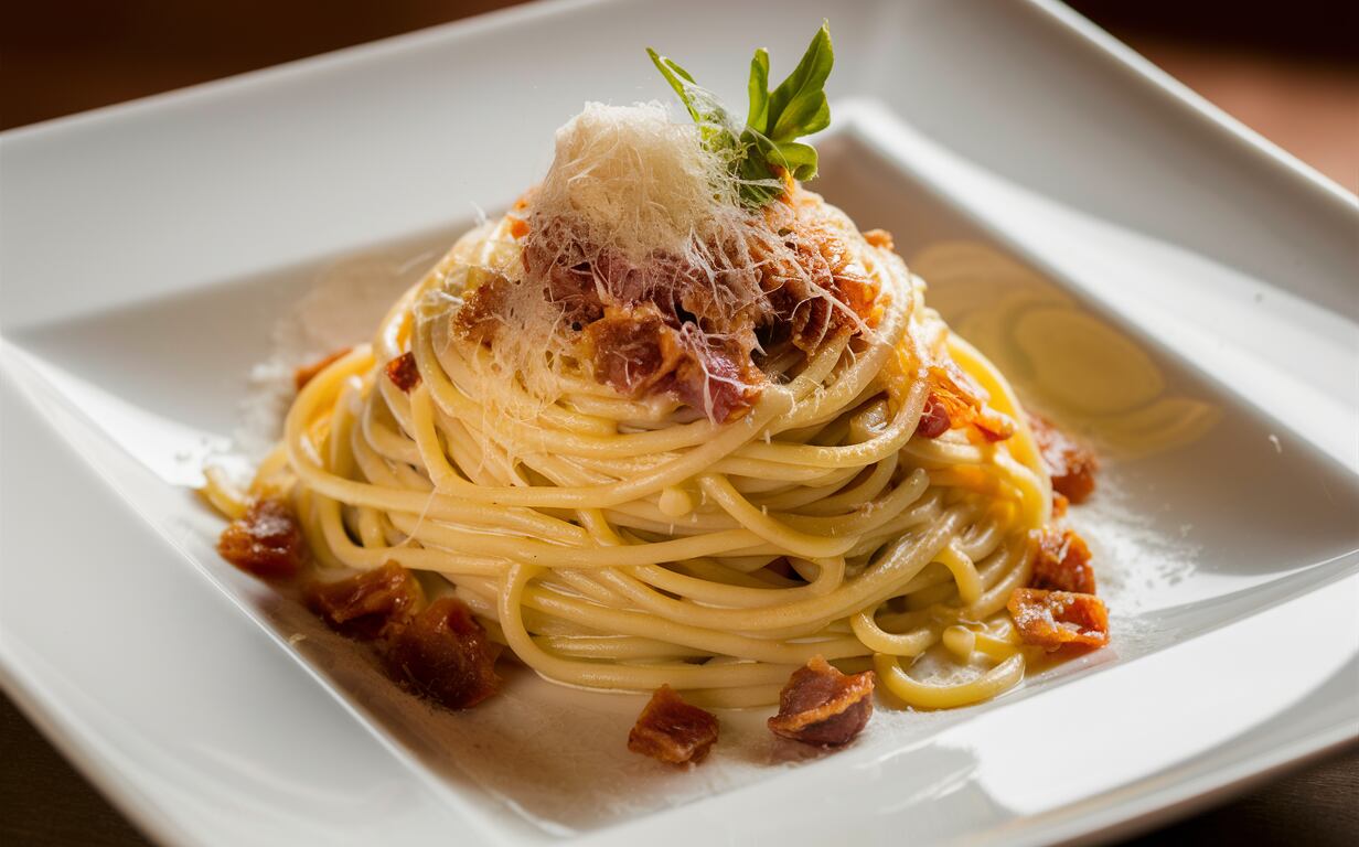 Detrás del origen de la pasta a la carbonara hay diferentes teorías.