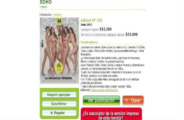En www.revisterovirtual.com puede regalar suscripciones digitales a las principales revistas para ver en cualquier computador con el mismo diseño de una revista impresa. La revista perfecta para un hombre sería Soho y la puede conseguir desde 12.500 pesos.